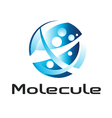 Molecule logo vector image