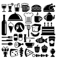 Food icons vector image