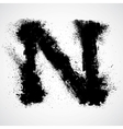 Grunge letter - alphabet symbol design vector image