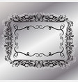 Decorative frames retro black frame Decorative frames retro black frame vector image