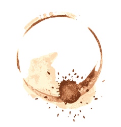 Coffee stains vector image