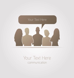 People communicating social media vector image