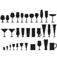 Glass goblets vector image