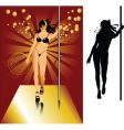 Striptease vector image
