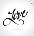 LOVE hand lettering LOVE hand lettering vector image