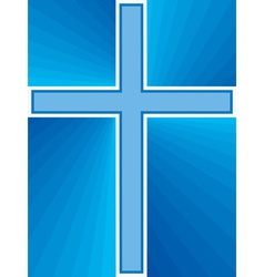 Shiny cross abstract vector image