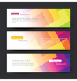 Set of three colorful banners vector image