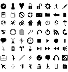 black icons vector image