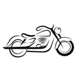 Chopper motorcycle vector image