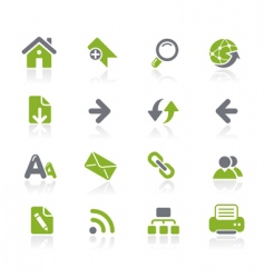 Web navigation icons vector image