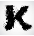 Grunge letter - alphabet symbol design vector image