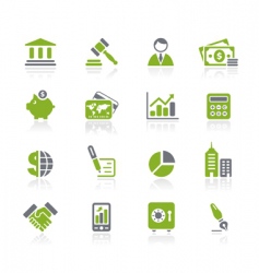 Business icons vector image