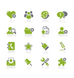 Internet and blog icons vector image