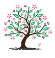 Floral tree vector image