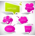 Colorful paper bubble for speech vector image