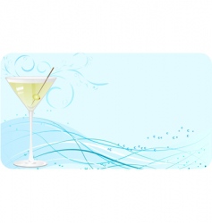 Martini banner vector image