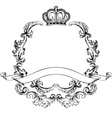Vintage aluminum frame vector image