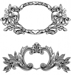 Vintage frames vector image