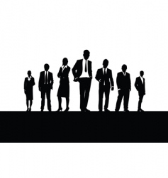 People in a line vector image