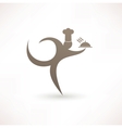 Dish and cook vector image
