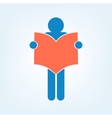 Book Reader Sign Icon vector image
