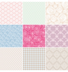 Seamless retro background vector image