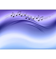 Abstract music blue vector image