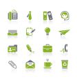 Office and business icons vector image