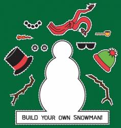 Snowman vector image