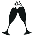 Champagne vector image
