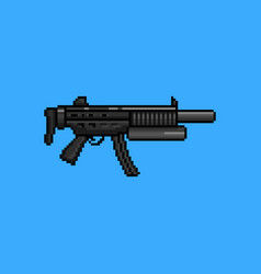 Hand gesture pixel art Royalty Free Vector Image