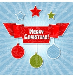 Retro Christmas Background vector image