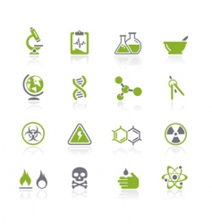 Science icons vector image