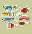 Set of food vector image