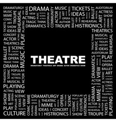 THEATRE vector image