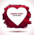 Grunge heart background vector image