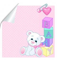 Baby background vector image