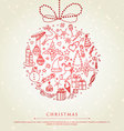 Xmas ball vector image