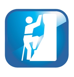 Climbing icon vector image