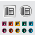 Office phone vector image