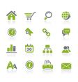 Web site and internet icons vector image