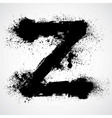 Grunge letter - alphabet symbol design vector image