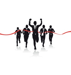 Business runners vector image