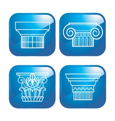Set of 4 Columns vector image