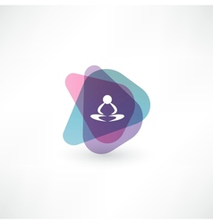 Yoga icon Yoga icon vector image
