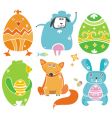 Easter animals vector image