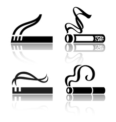 Set of signs cigarettes vector image