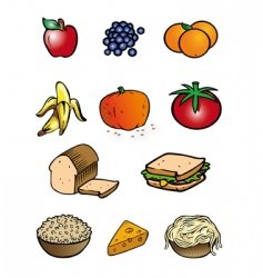 Food collection vector image