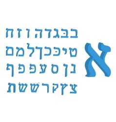 Hebrew letter lamed Royalty Free Vector Image - VectorStock