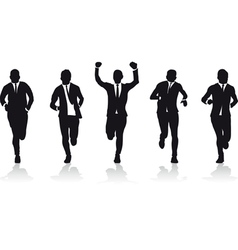 Business men running vector image